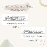 Home Illustration - Custom Line Drawing