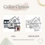 Home Illustration - Custom Line Drawing