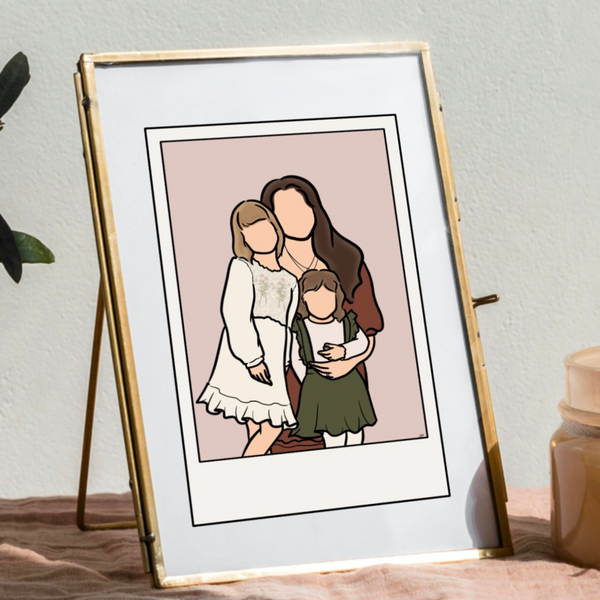 Mini Photo Frame - Digital Custom Drawing