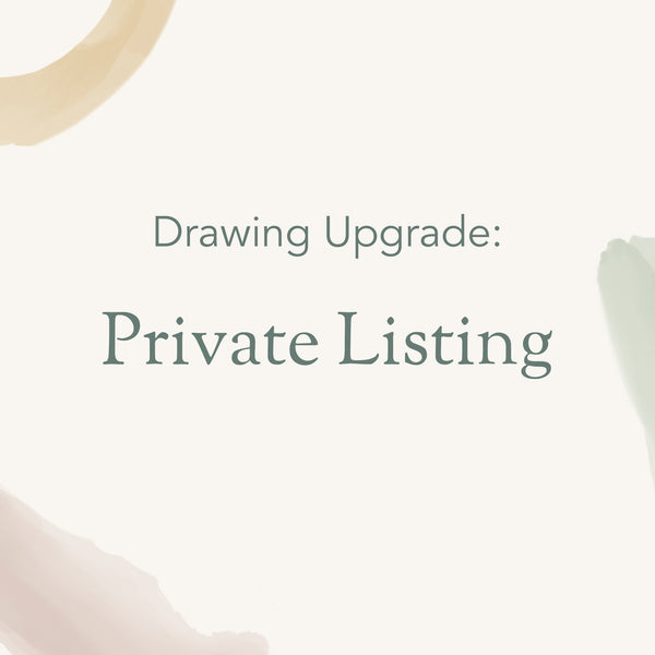 Drawing Upgrade: Private Listing (A)